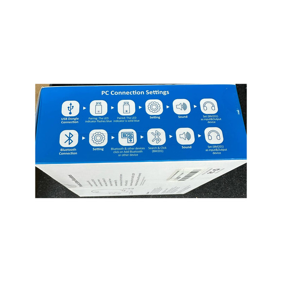 BRAMMAR Wireless Headset, Bluetooth Headset with Noise Cancelling Microphone - Picture 4 of 9